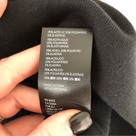 NWT Anthropologie Plus Knit Tank Square Neckline Black Women's 3x Dark Romantic - Picture 8 of 9